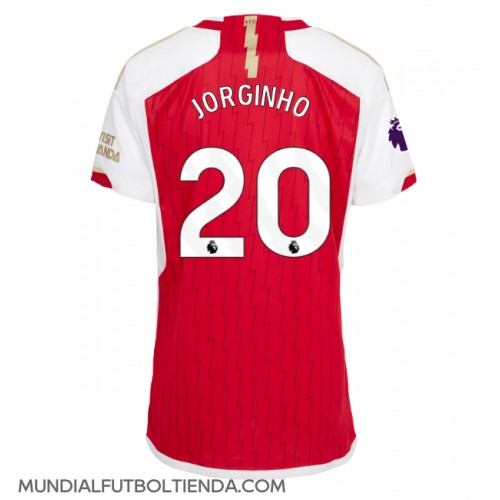 Camiseta Arsenal Jorginho Frello #20 Primera Equipación Replica 2023-24 para mujer mangas cortas